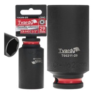TVARDY Dugi udarni nasadni ključ 1/2" 6-kraki 29 mm CR-MO